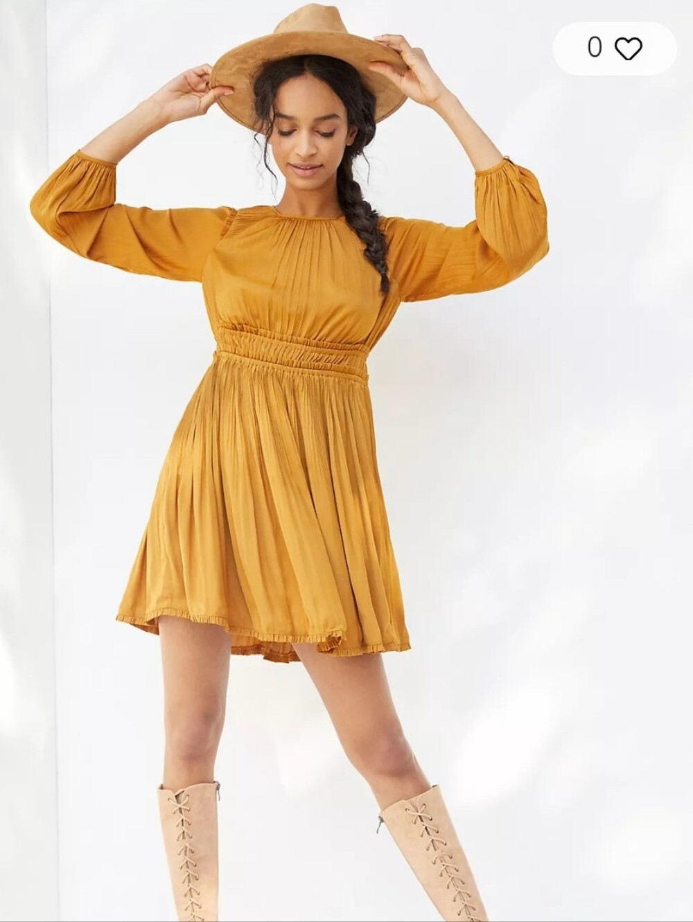 Anthropologie Maeve Saniya Silk Like Mini Dress Size Small